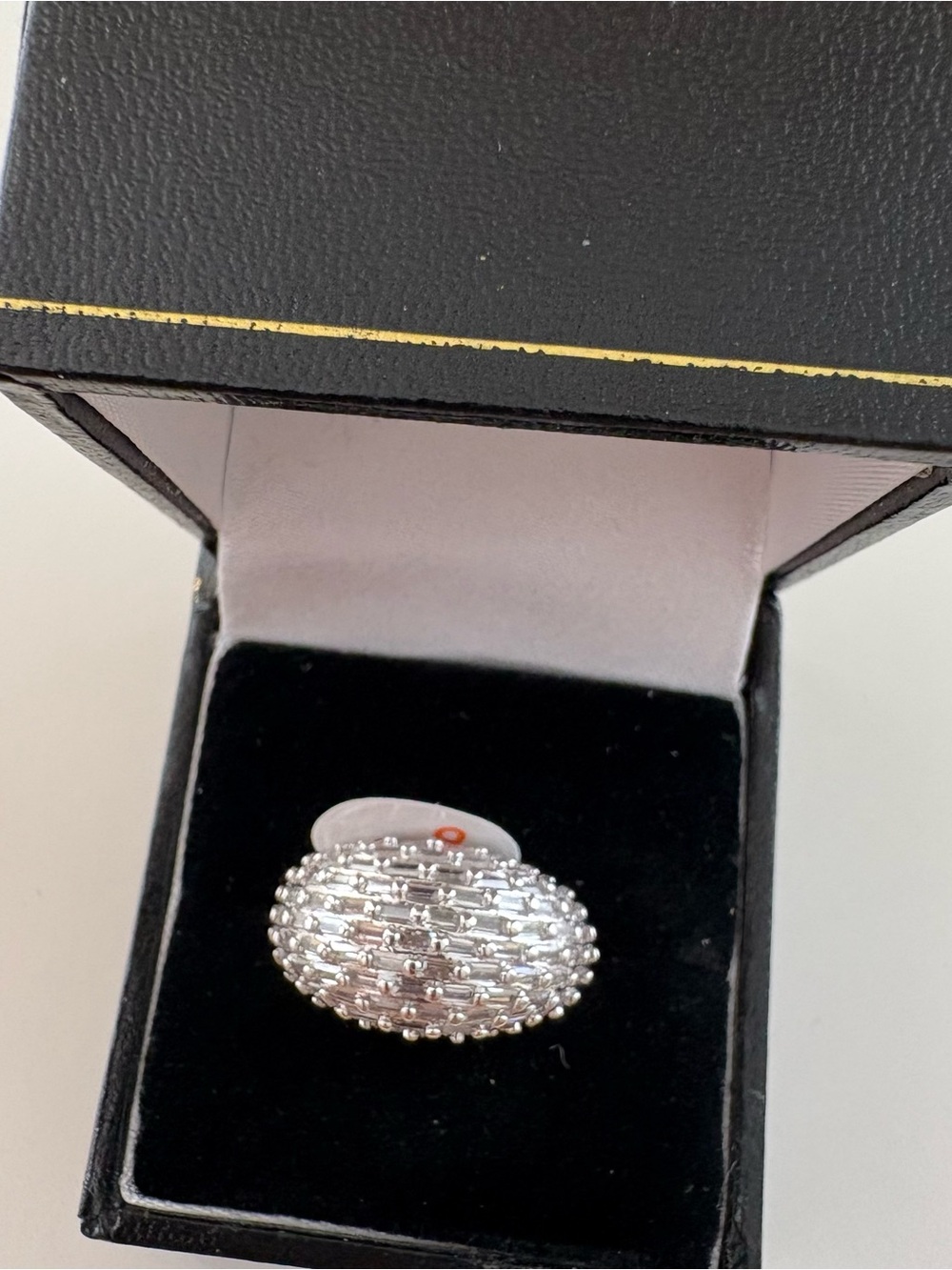 Bomb Party April26 Luxe Luminosity Ring RG77990 Diamond CZ Rhodium Plating
